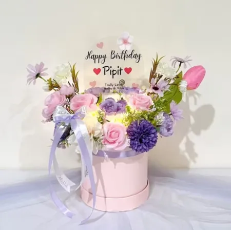 Bloom Box Akrilik Ucapan Ulang Tahun Bengkulu